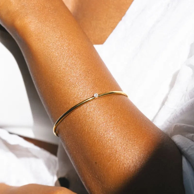 Thin Solar Cuff made by Atolea