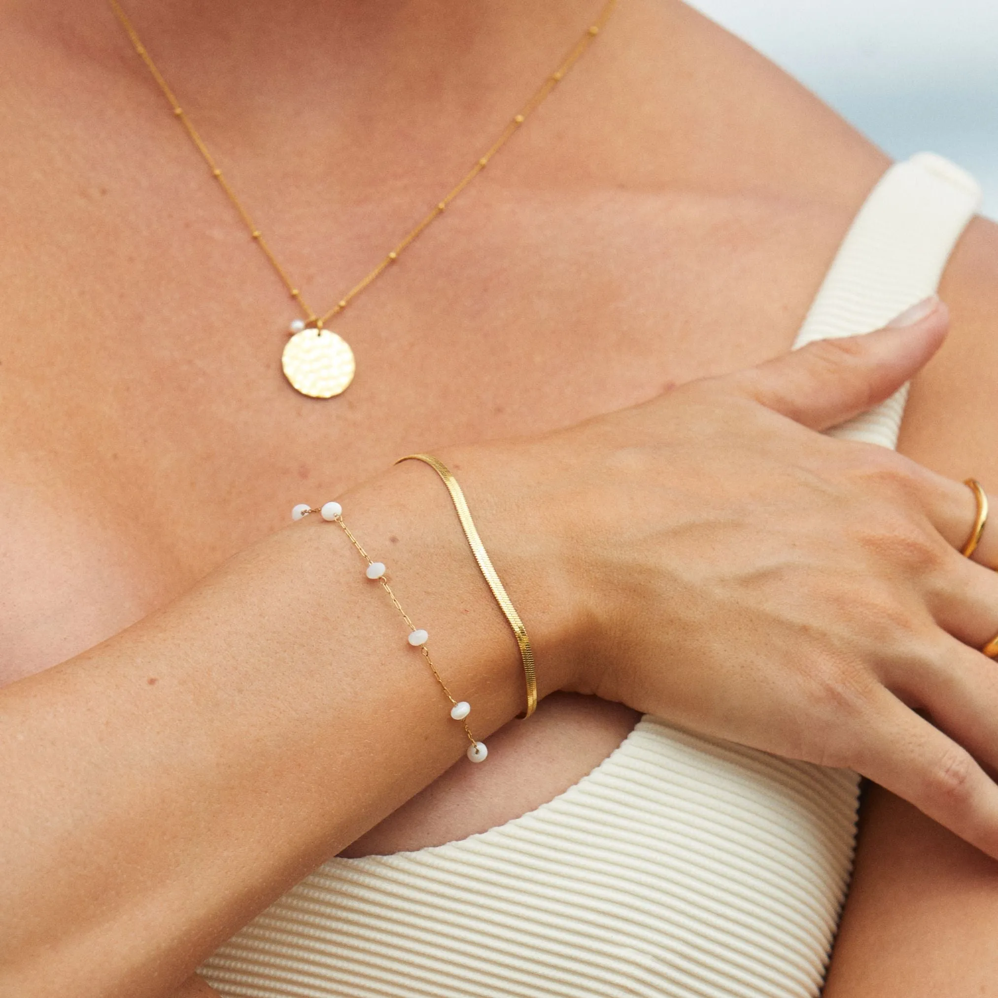 "Santorini" Layered Bracelet sold by Atolea product image thumbnail 2