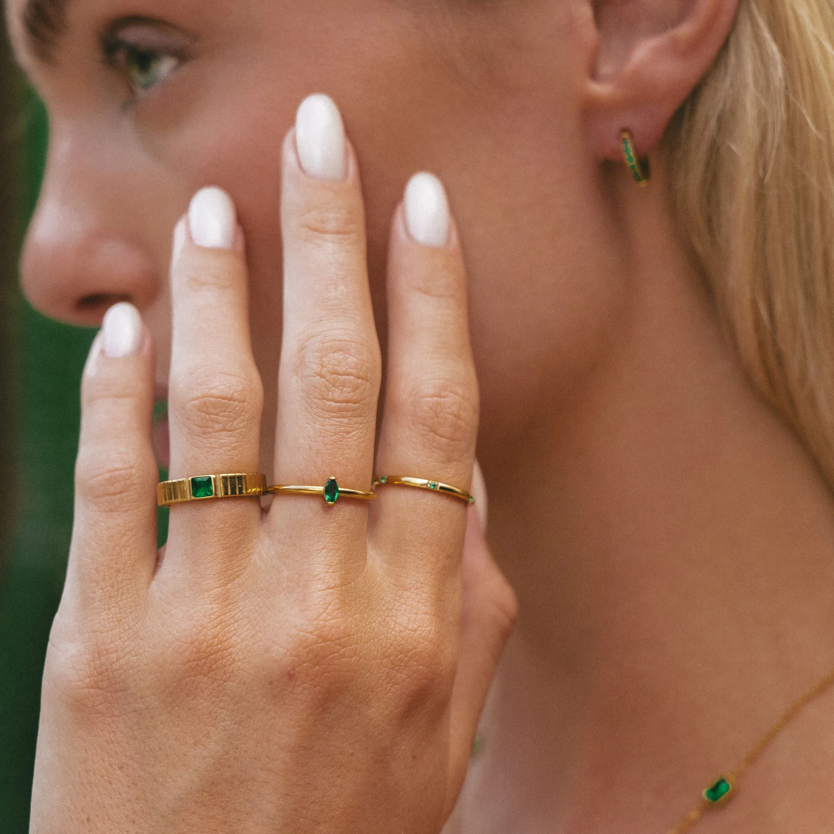 Chunky Emerald Ring sold by Atolea product image thumbnail 5