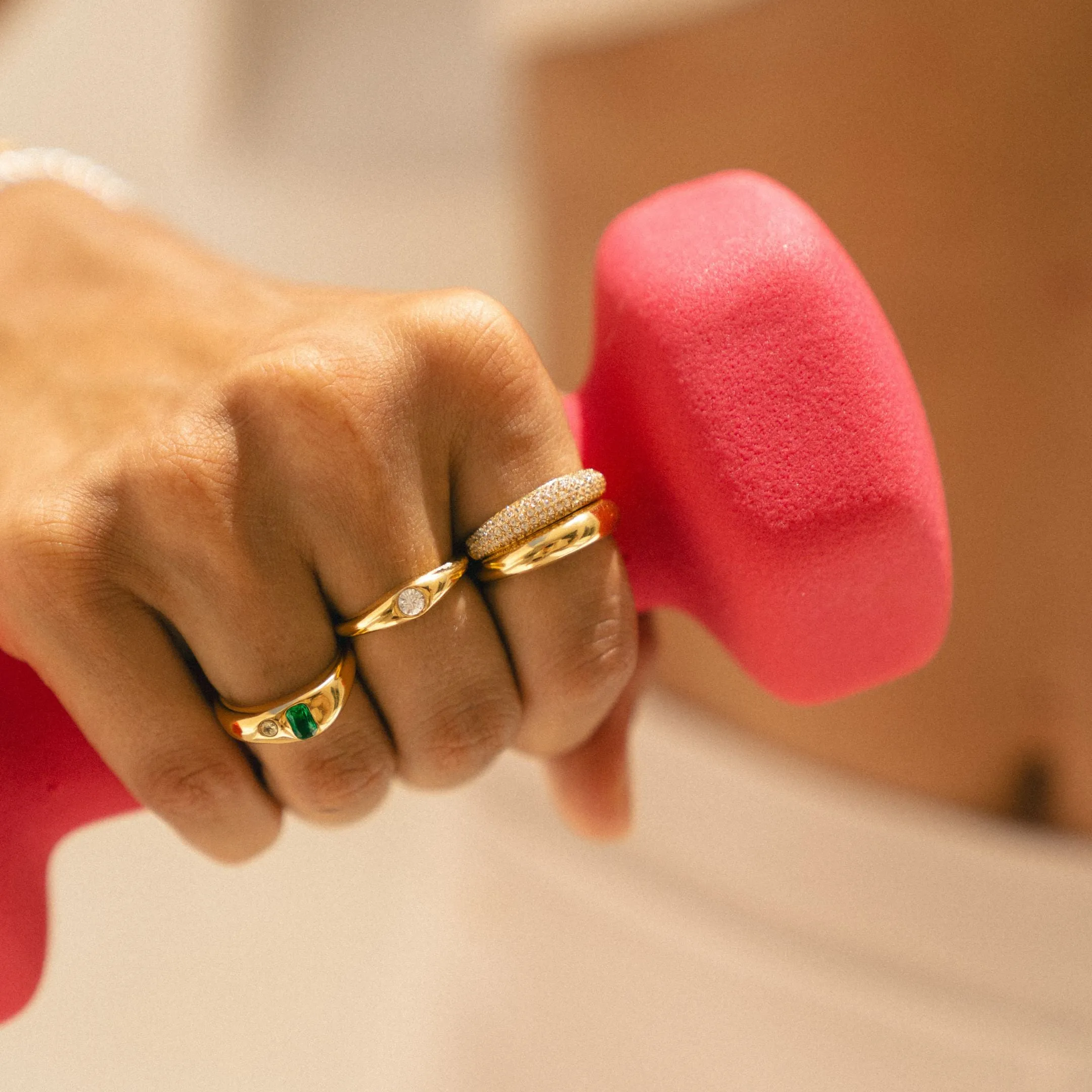 "Day & Night" Ring Set sold by Atolea product image thumbnail 2