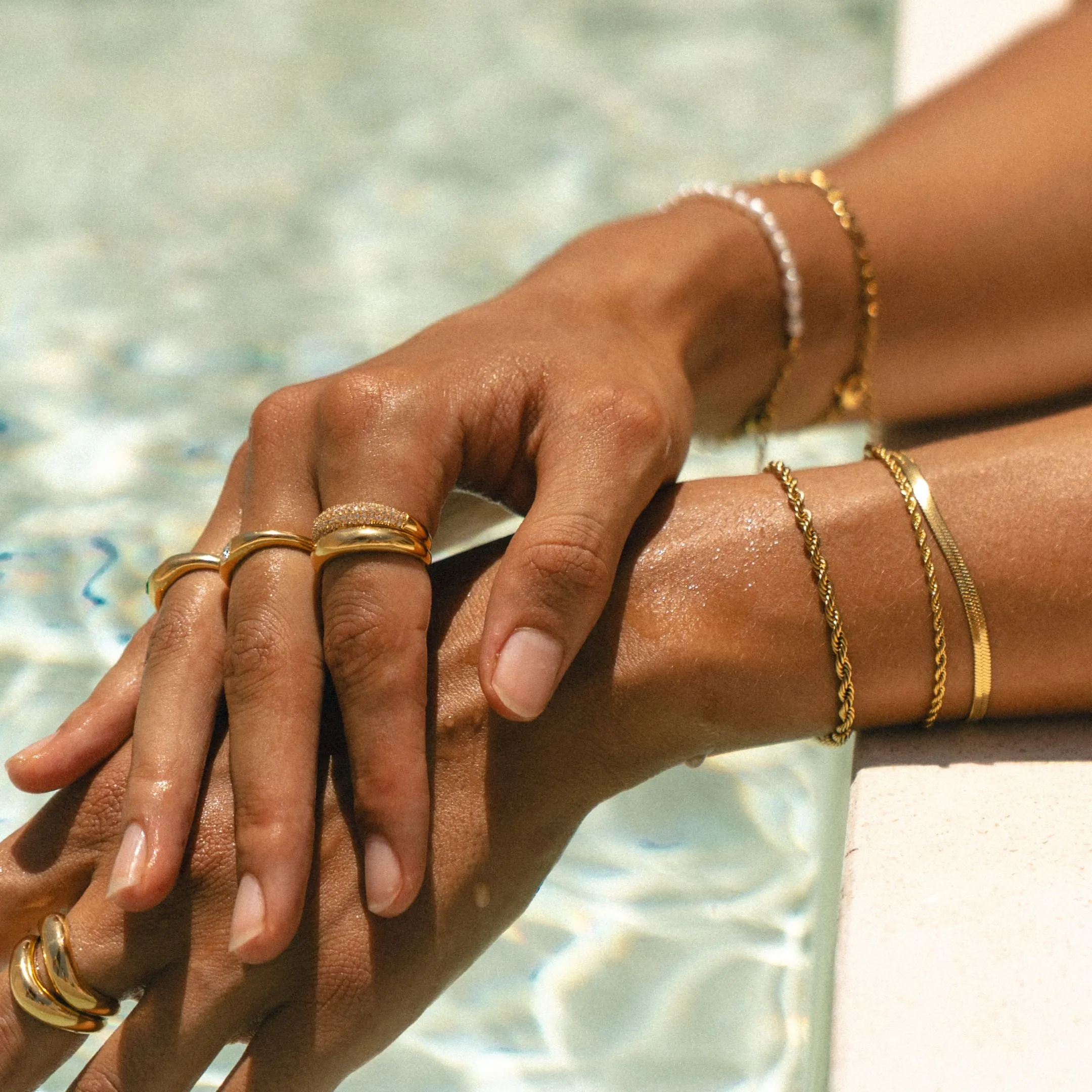 "Day & Night" Ring Set sold by Atolea product image thumbnail 3