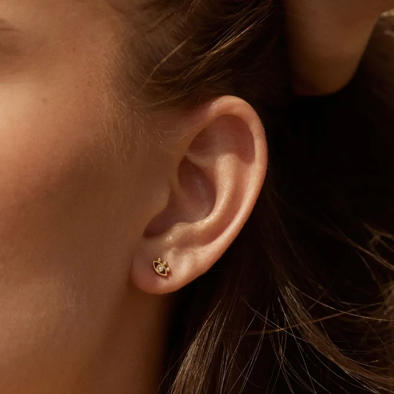 Evil Eye Earrings made by Atolea