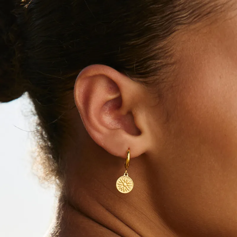 Golden Sun Earrings sold by Atolea