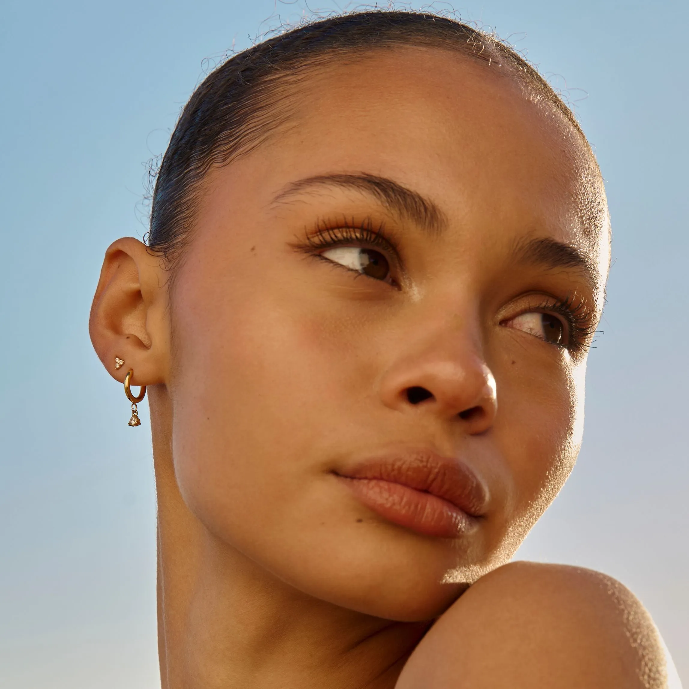 Sparkle Drop Earrings sold by Atolea product image thumbnail 5