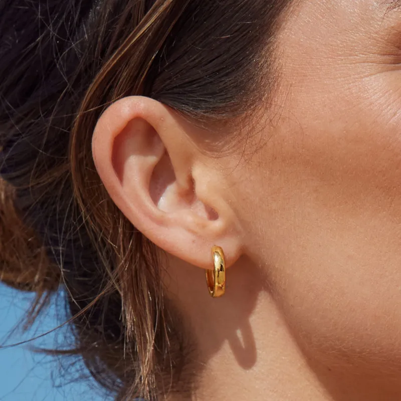 Bold Huggie Hoops sold by Atolea