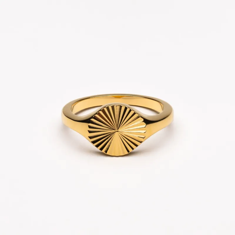 Sun Signet Ring sold by Atolea