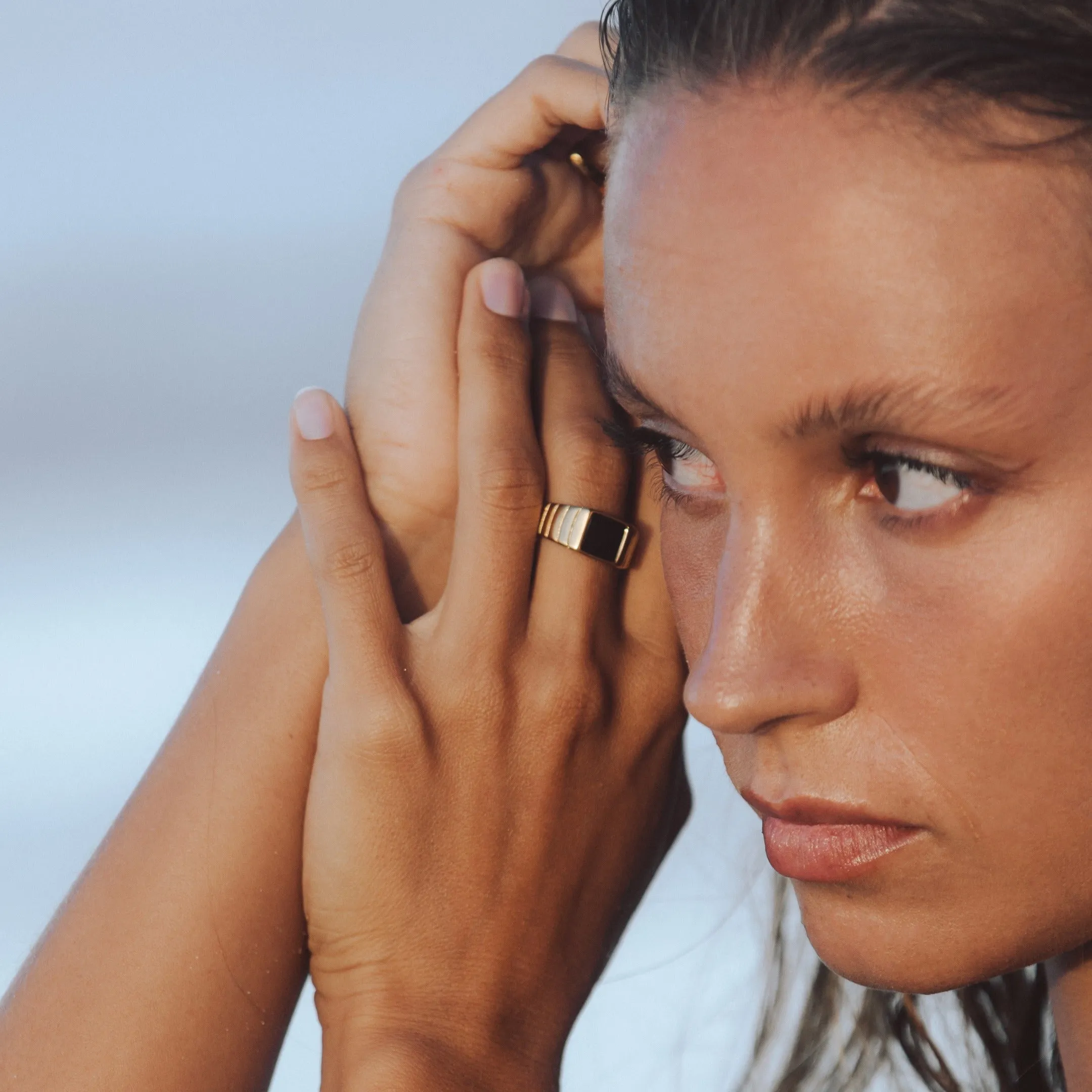 "Kaya" Onyx Ring sold by Atolea product image thumbnail 4