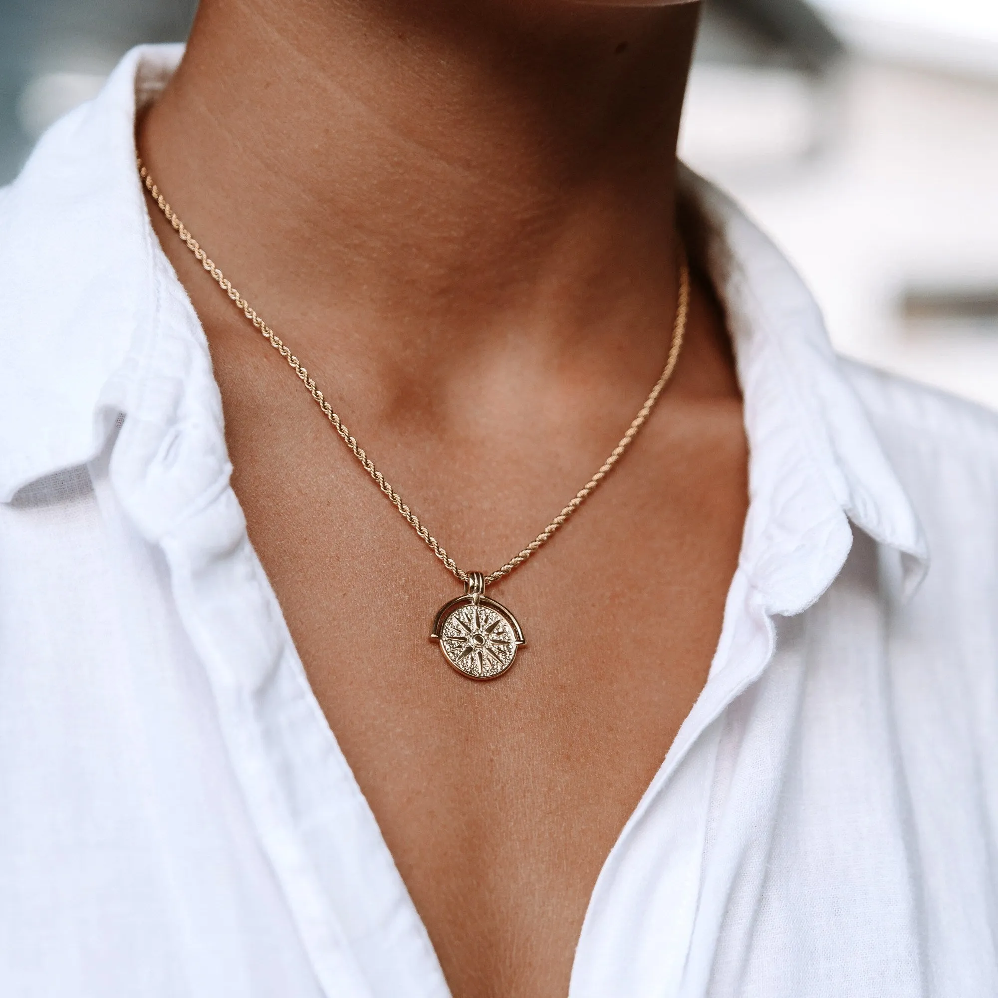 Golden Sun Necklace sold by Atolea