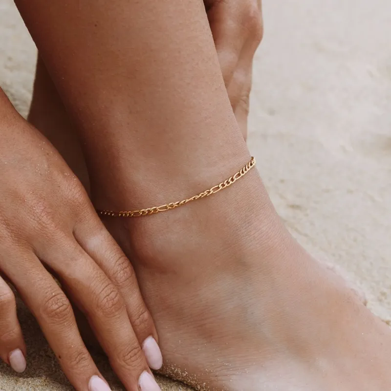 "Amalfi" Figaro Anklet sold by Atolea