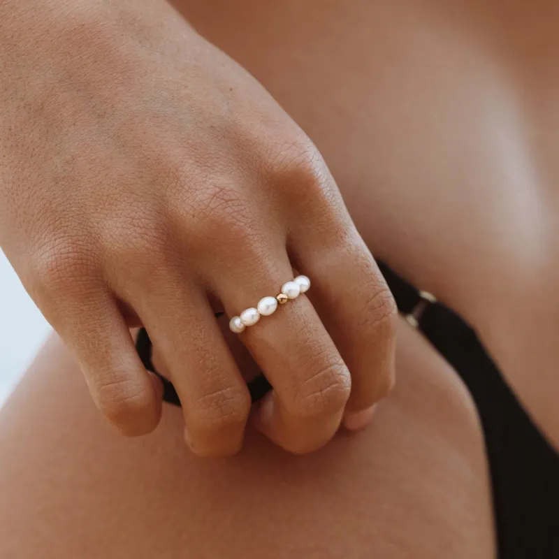 Freshwater Pearl Ring made by Atolea