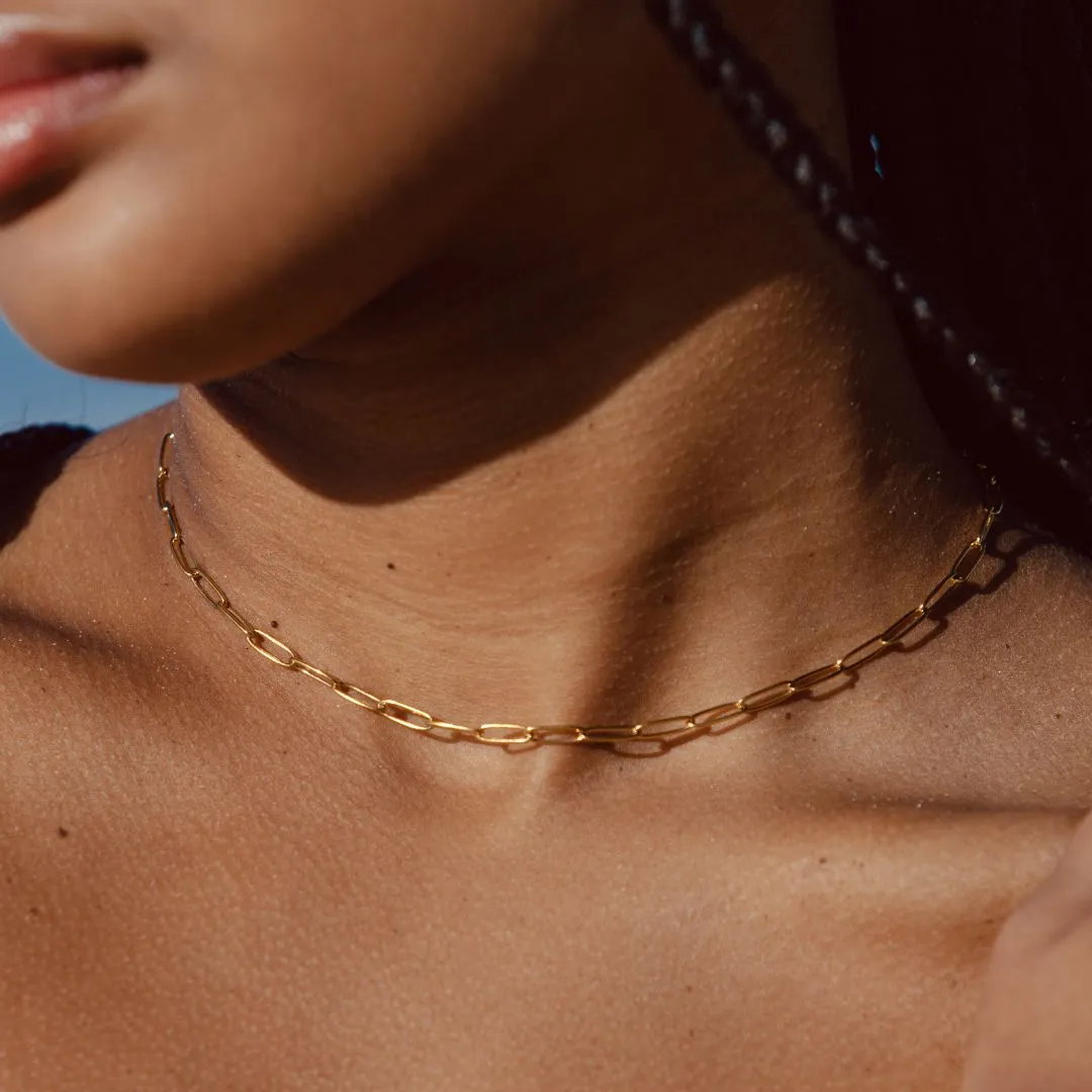 "Cozumel" Paperclip Choker sold by Atolea product image thumbnail 2
