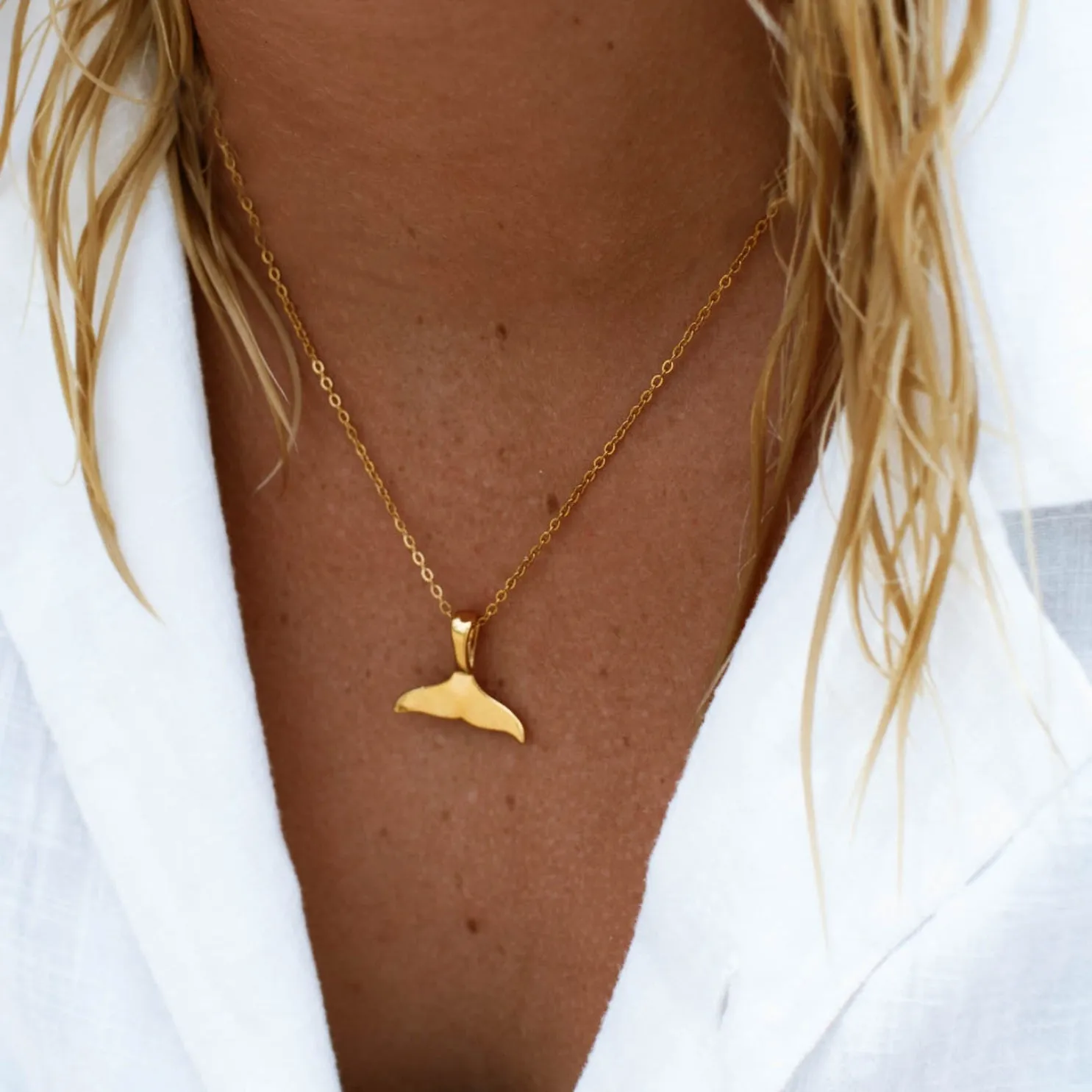 Whale Tail Necklace sold by Atolea