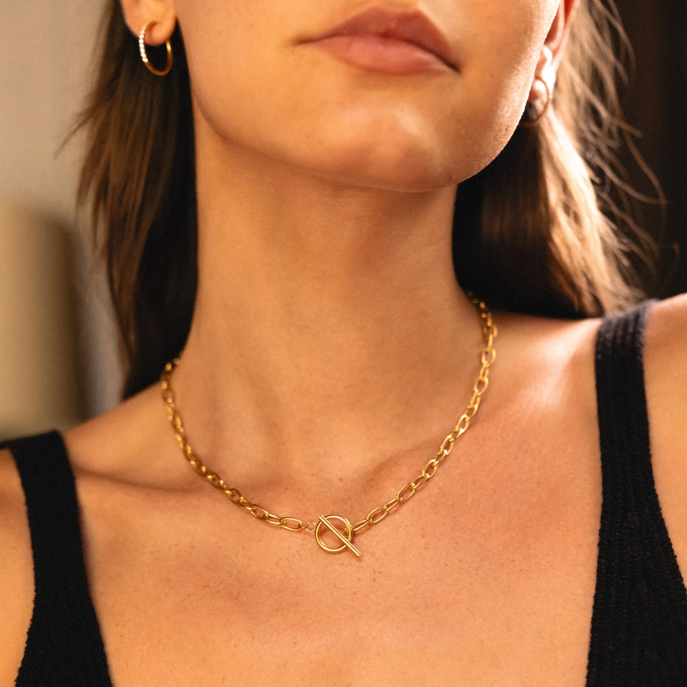 Paperclip Toggle Choker sold by Atolea product image thumbnail 2