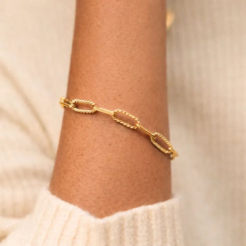 Bold Paperclip Bracelet made by Atolea