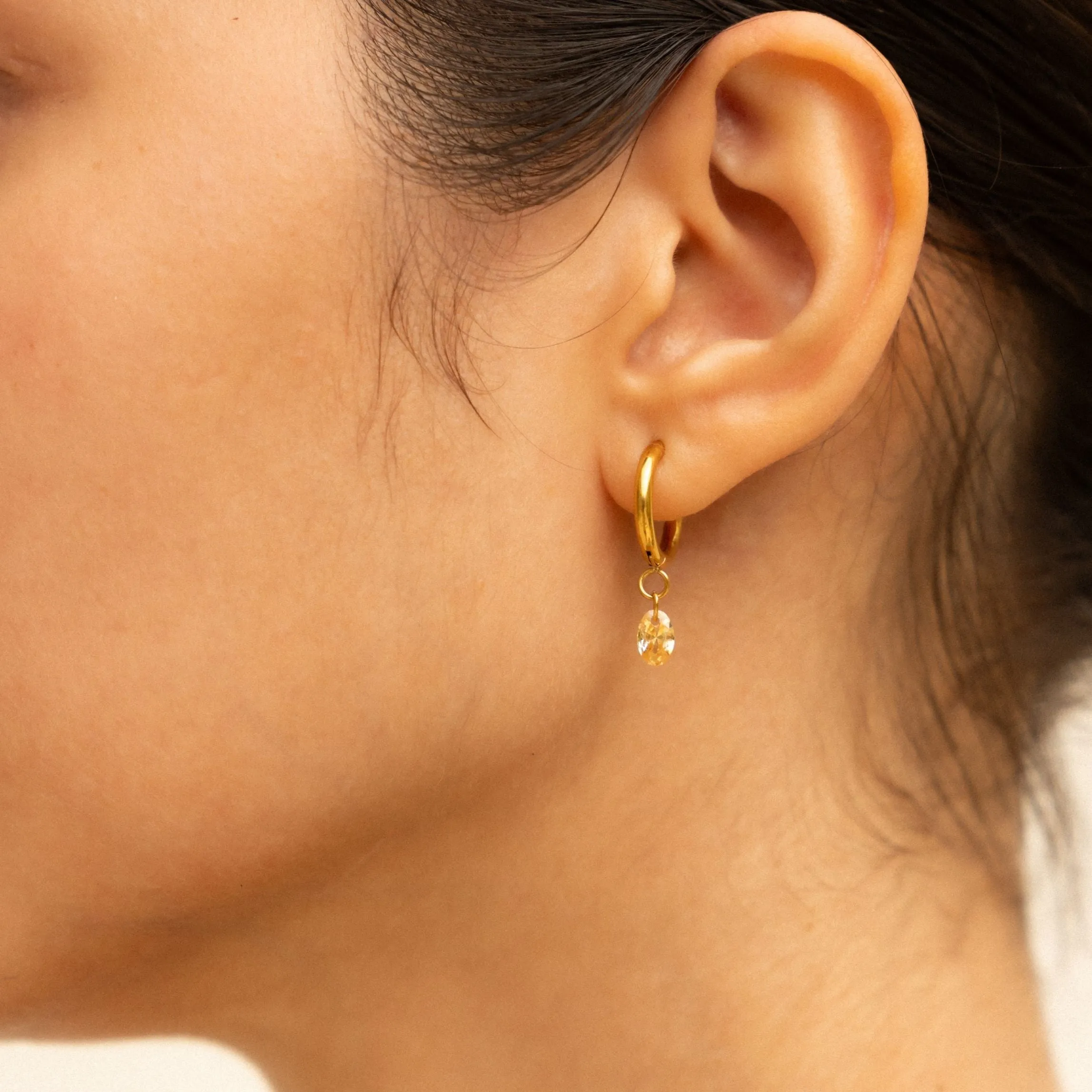 Rosé Drop Earrings sold by Atolea product image thumbnail 2