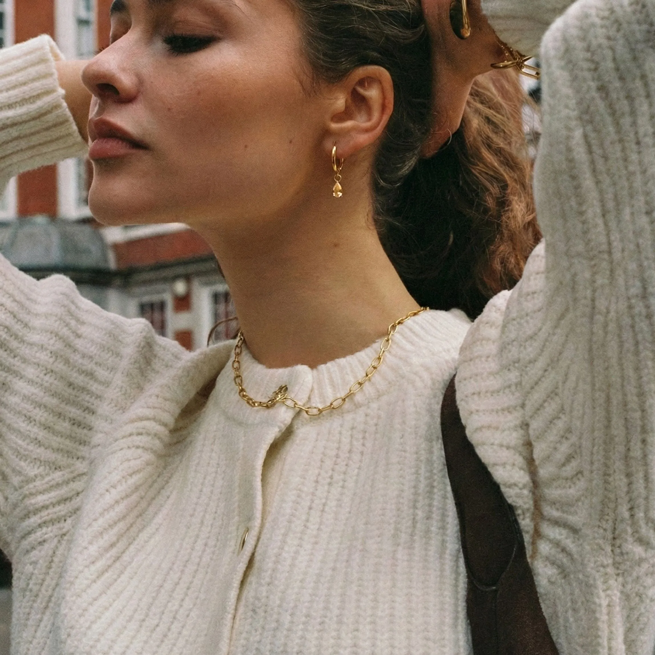 Rosé Drop Earrings sold by Atolea product image thumbnail 5