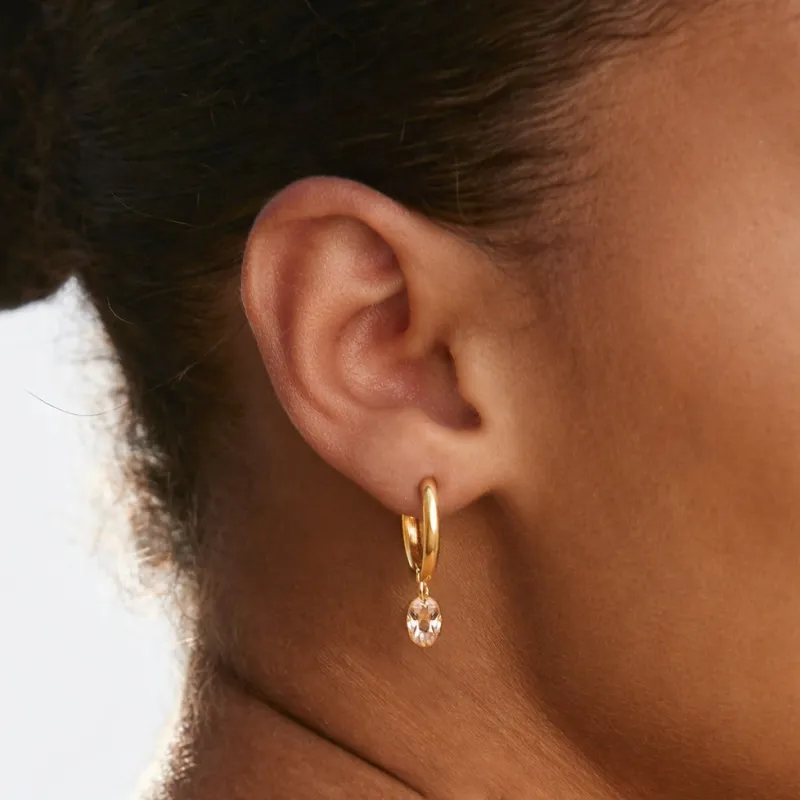 Rosé Drop Earrings made by Atolea