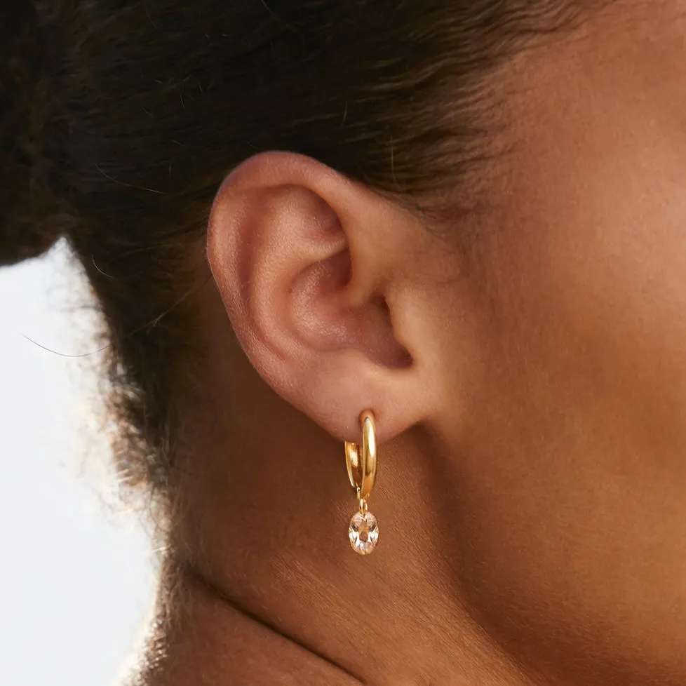 Rosé Drop Earrings sold by Atolea