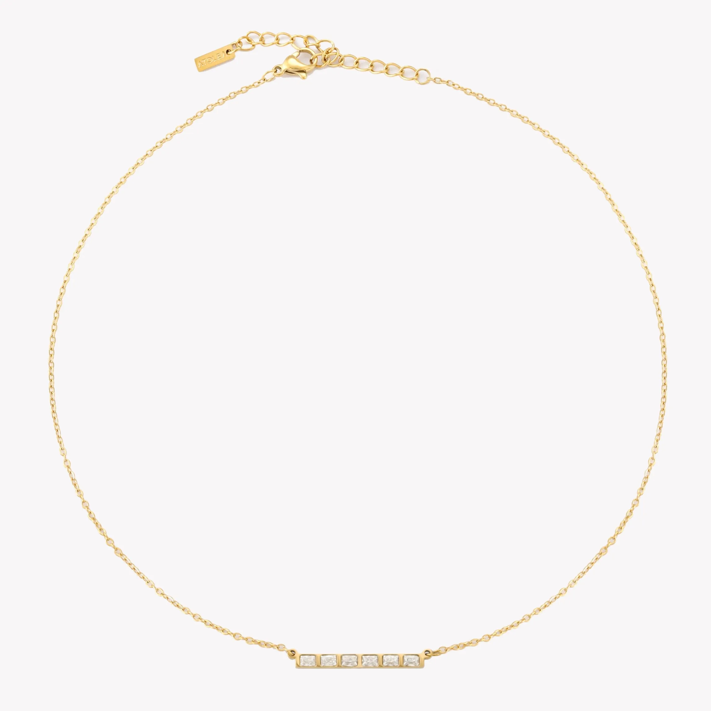 Baguette Line Necklace sold by Atolea product image thumbnail 5