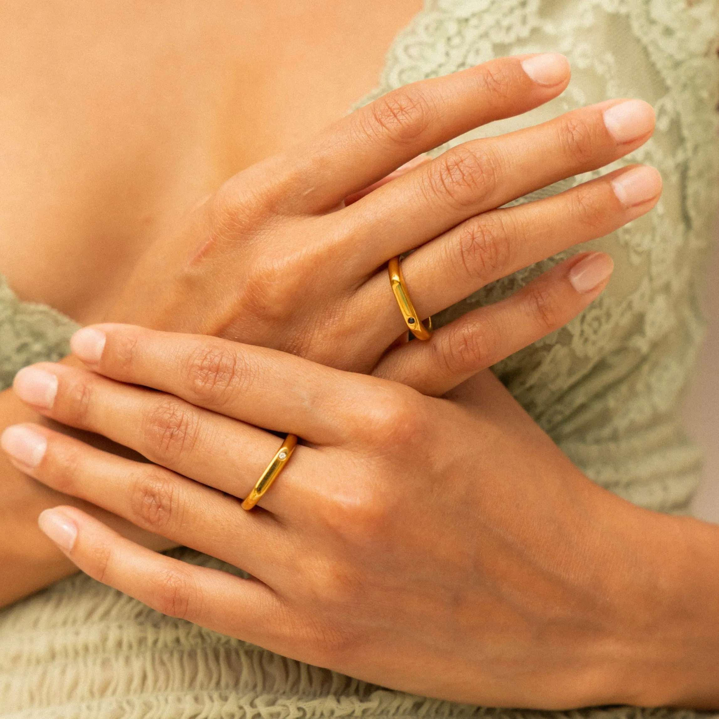 “Best Friends” Rings Set sold by Atolea product image thumbnail 5