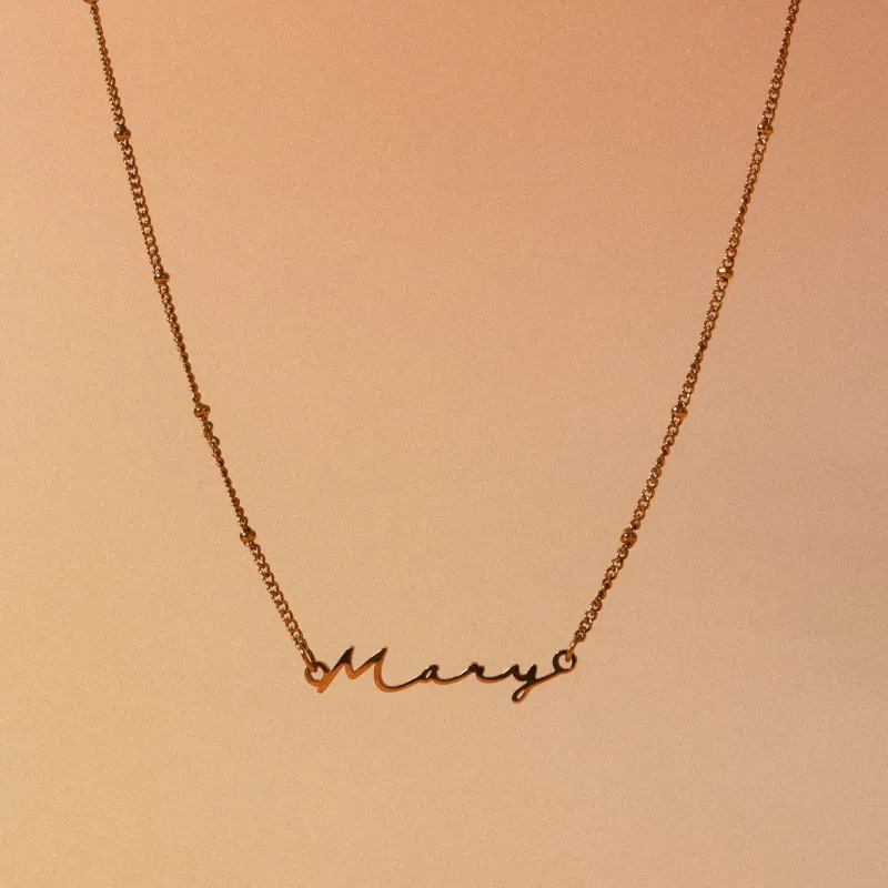 Name Necklace made by Atolea