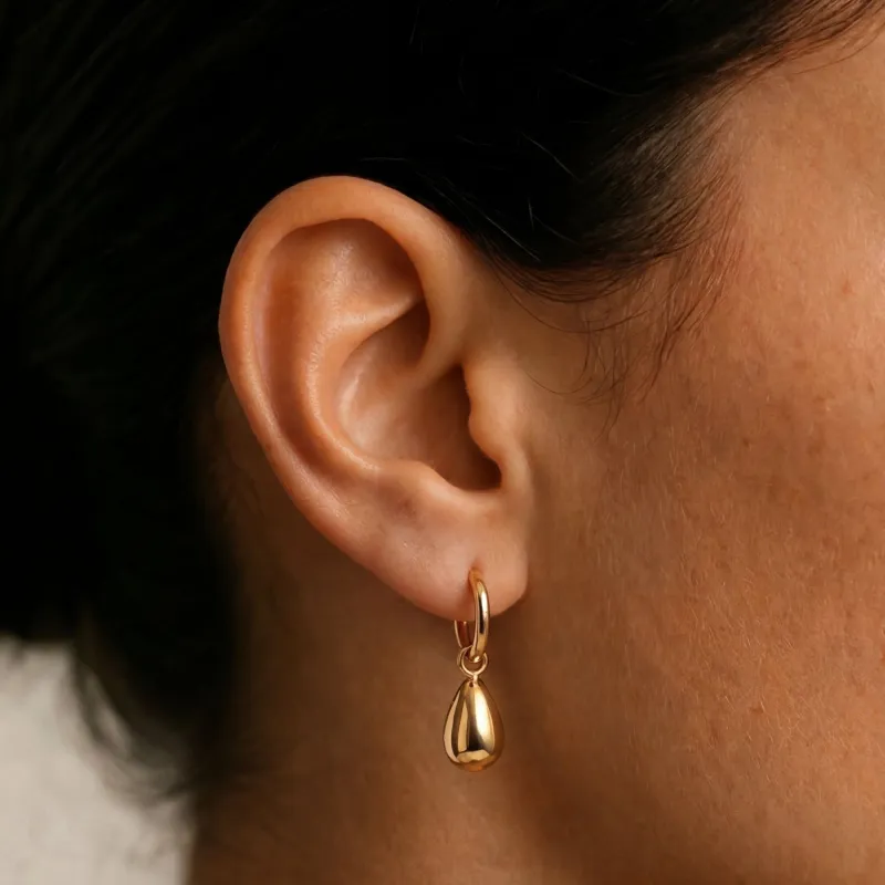 Drop Hoops made by Atolea