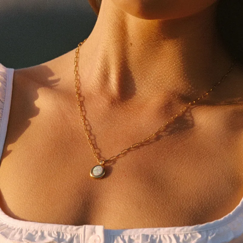 Opal Aura Necklace sold by Atolea