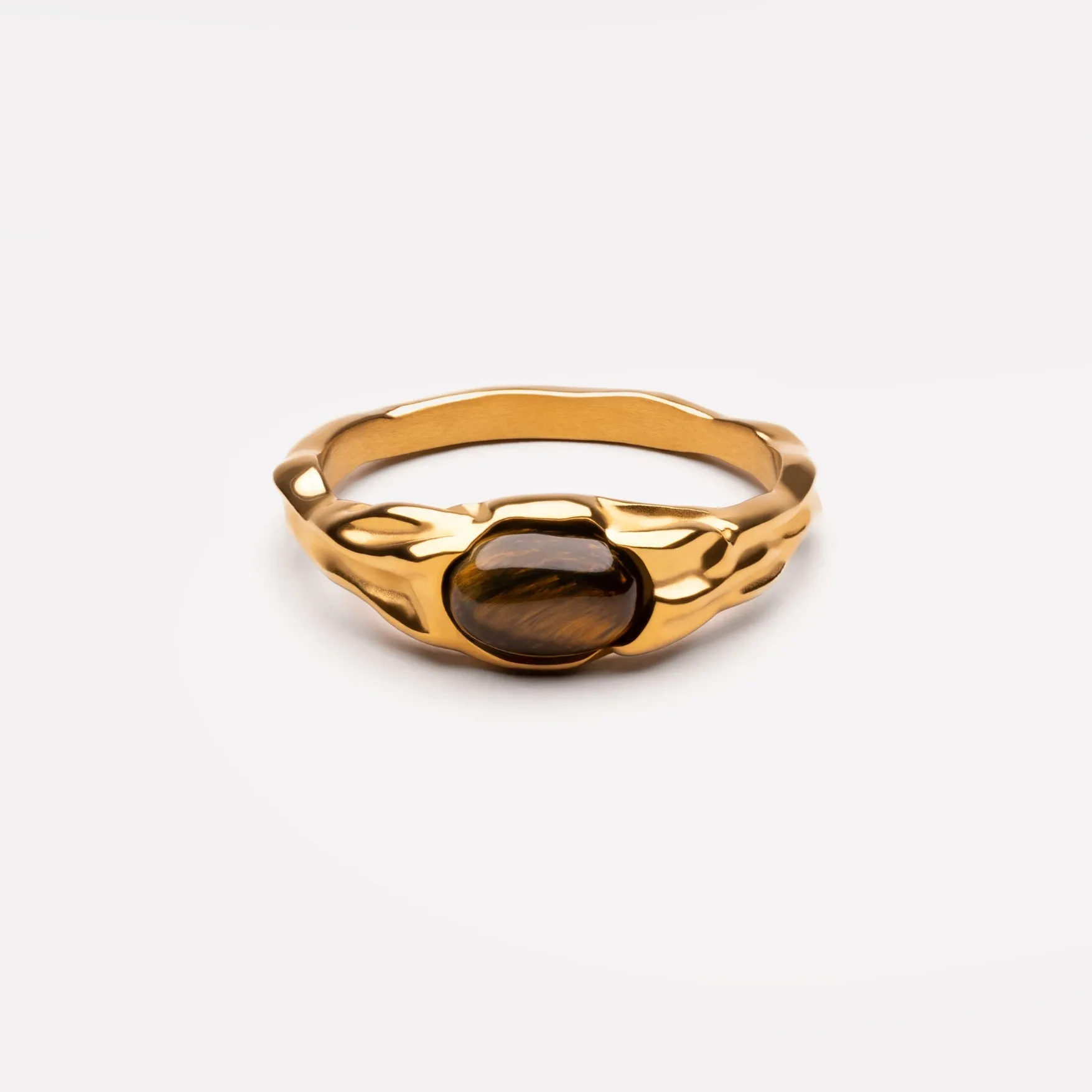 Tiger Eye Ring sold by Atolea