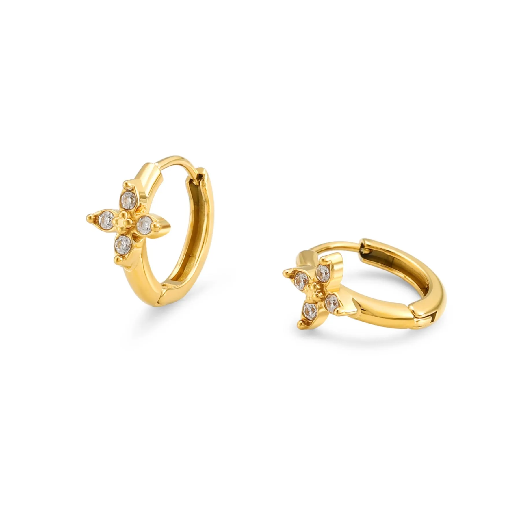 Daisy Hoops Earrings sold by Atolea product image thumbnail 3