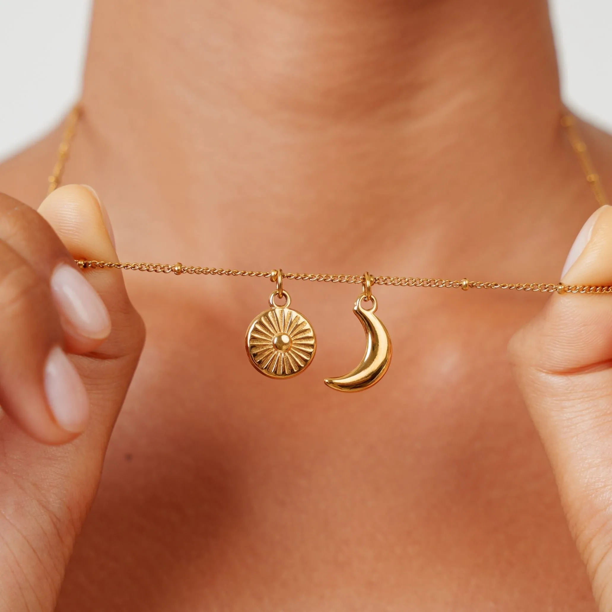 Moon & Sun Necklace sold by Atolea