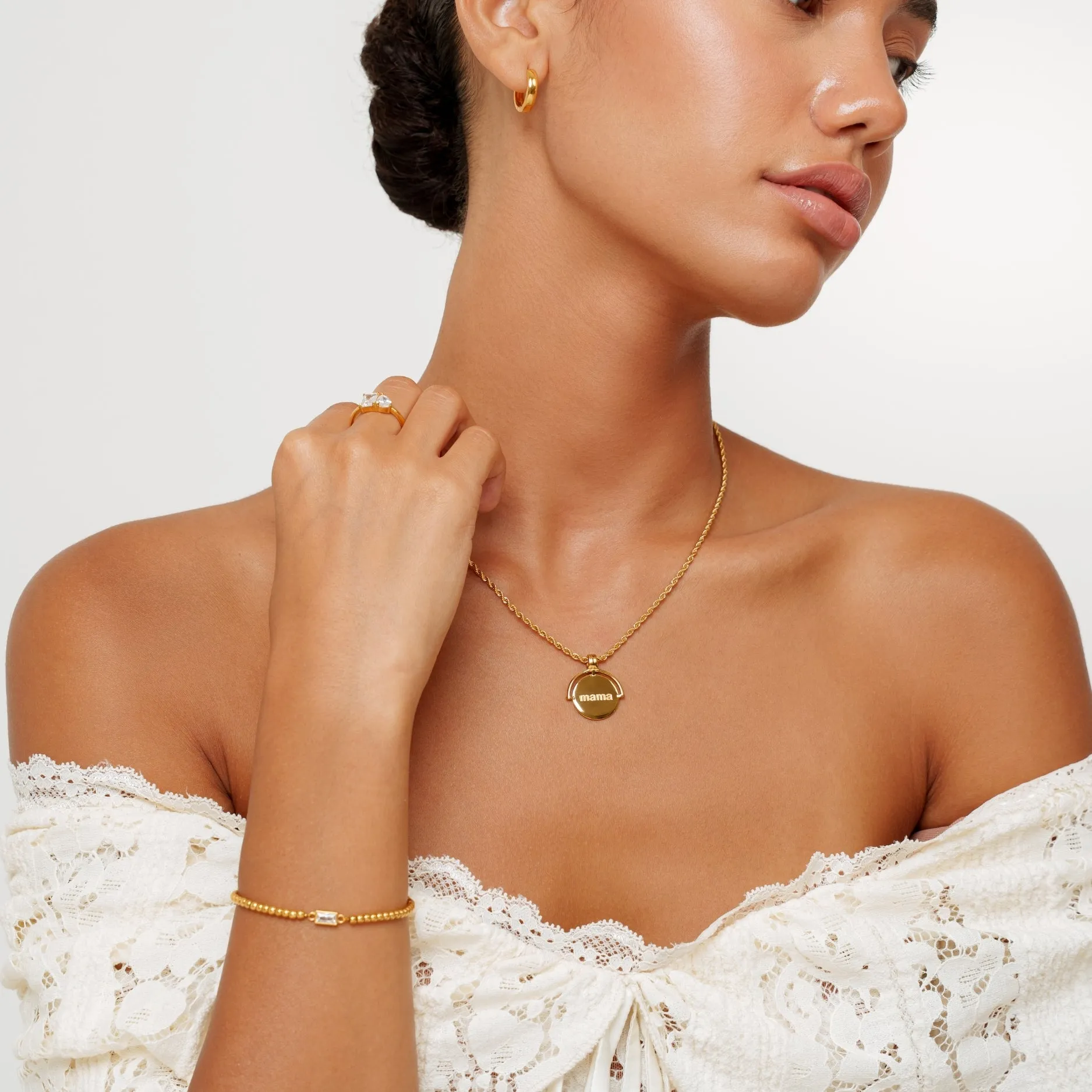Bold Signature Necklace sold by Atolea product image thumbnail 2