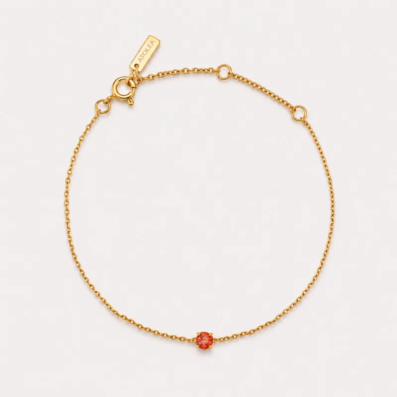 Custom Birthstone Bracelet made by Atolea