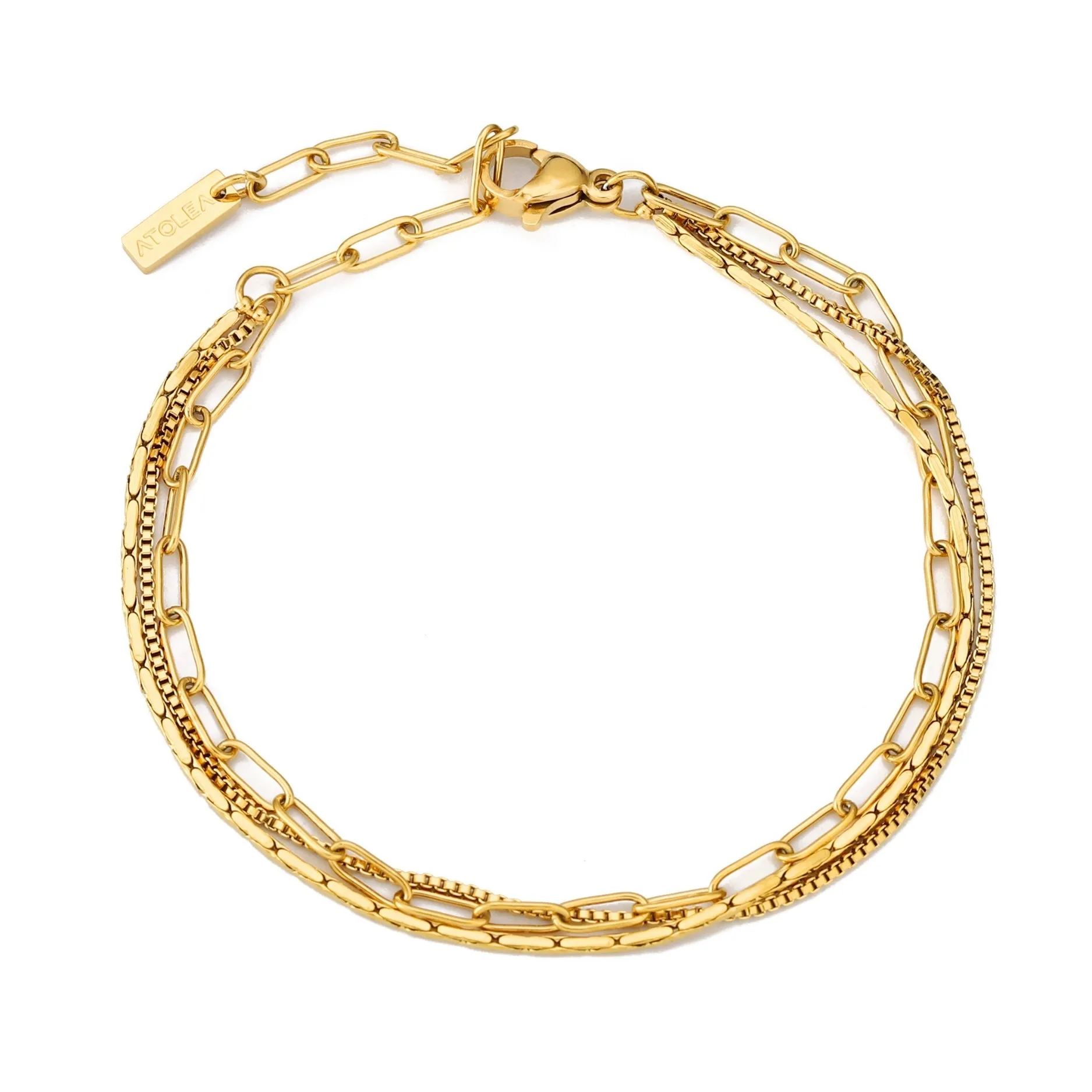 Golden Layered Bracelet sold by Atolea product image thumbnail 2