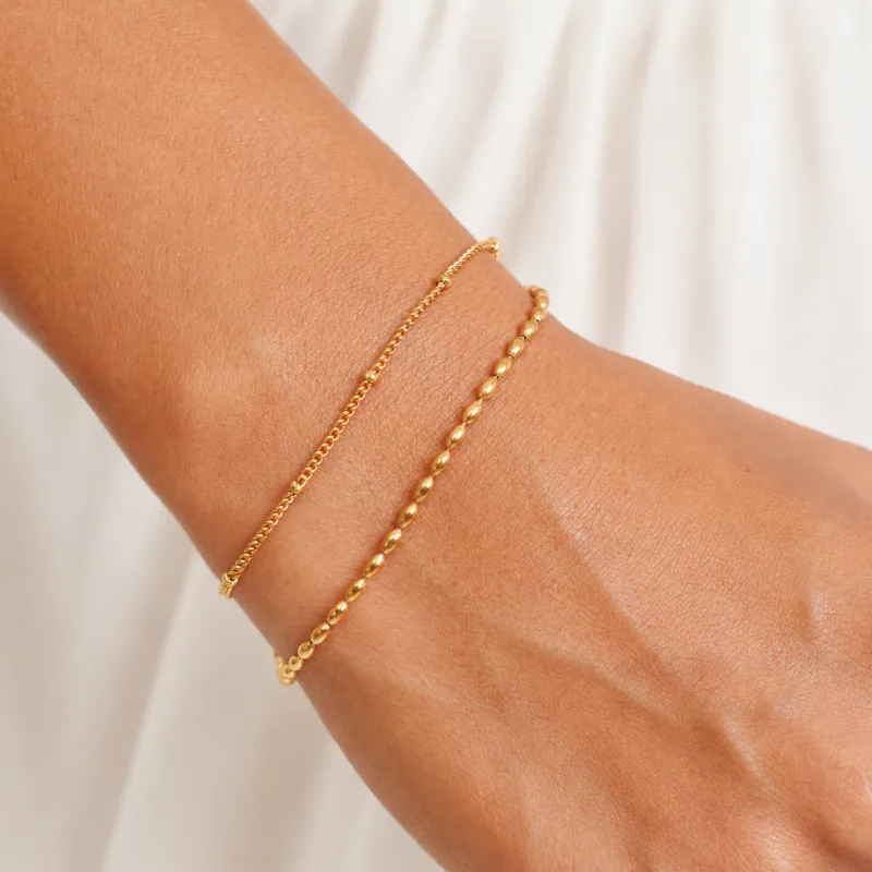 Layered Pebble Bracelet made by Atolea