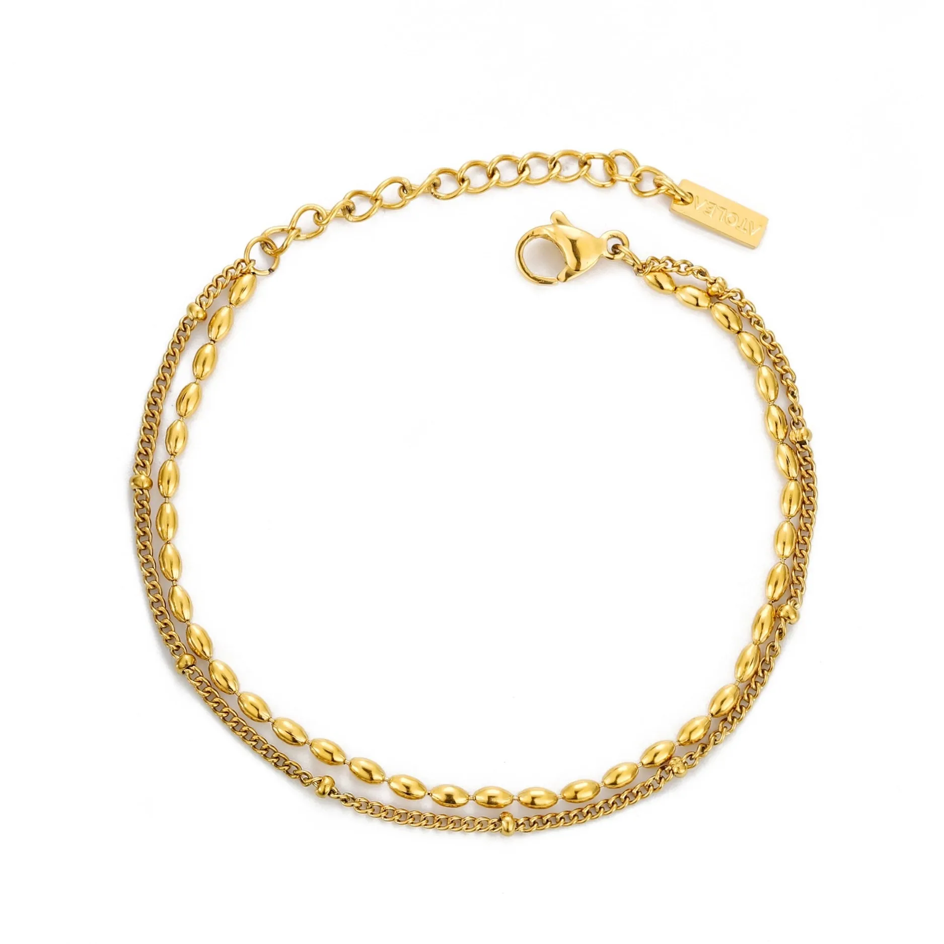 Layered Pebble Bracelet sold by Atolea product image thumbnail 2