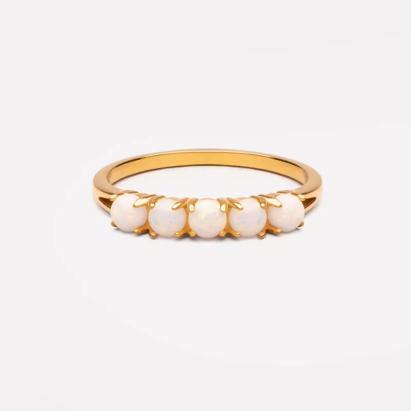 Opal Band Ring made by Atolea