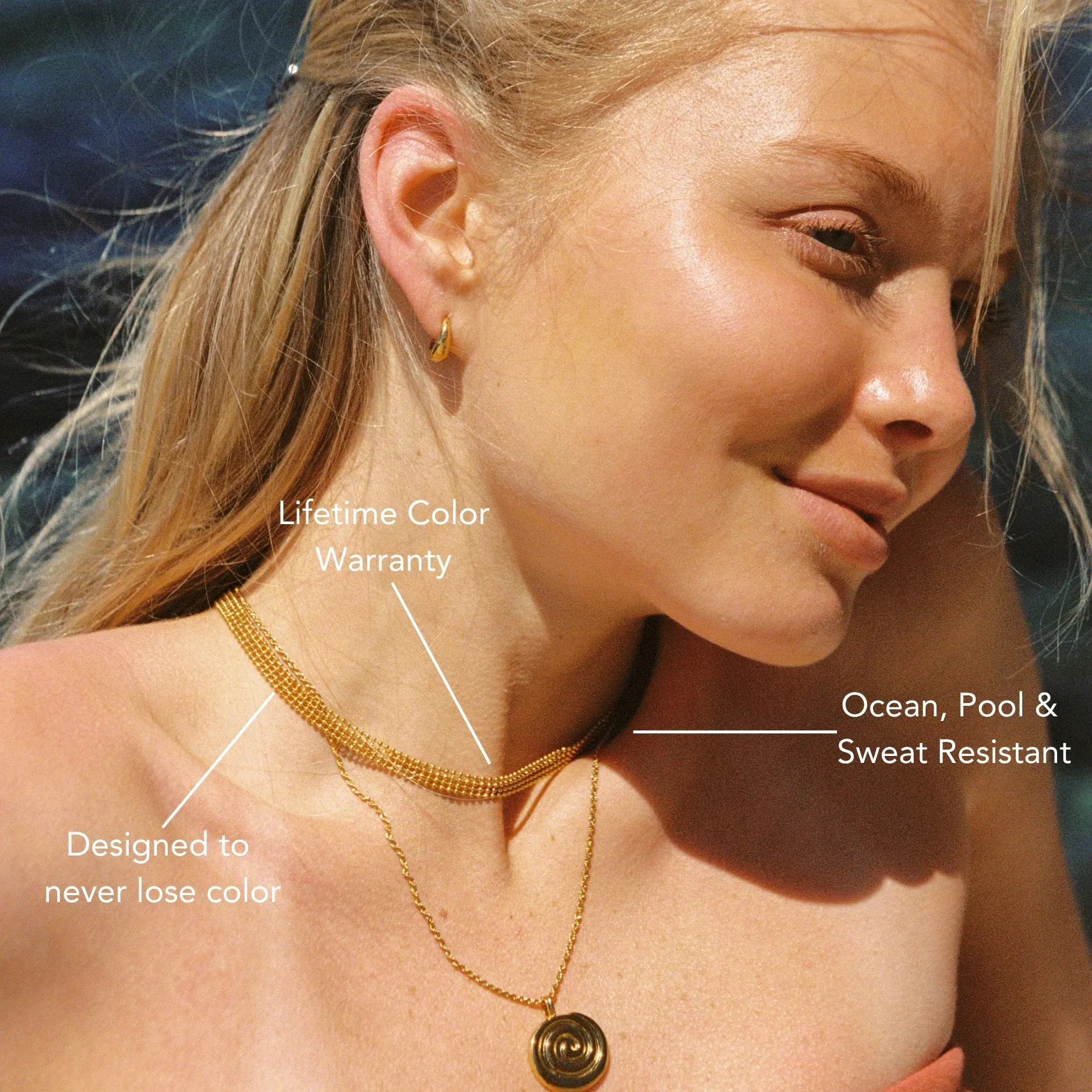 Golden Mesh Choker sold by Atolea product image thumbnail 5