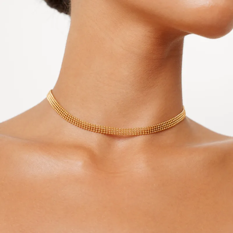 Golden Mesh Choker made by Atolea