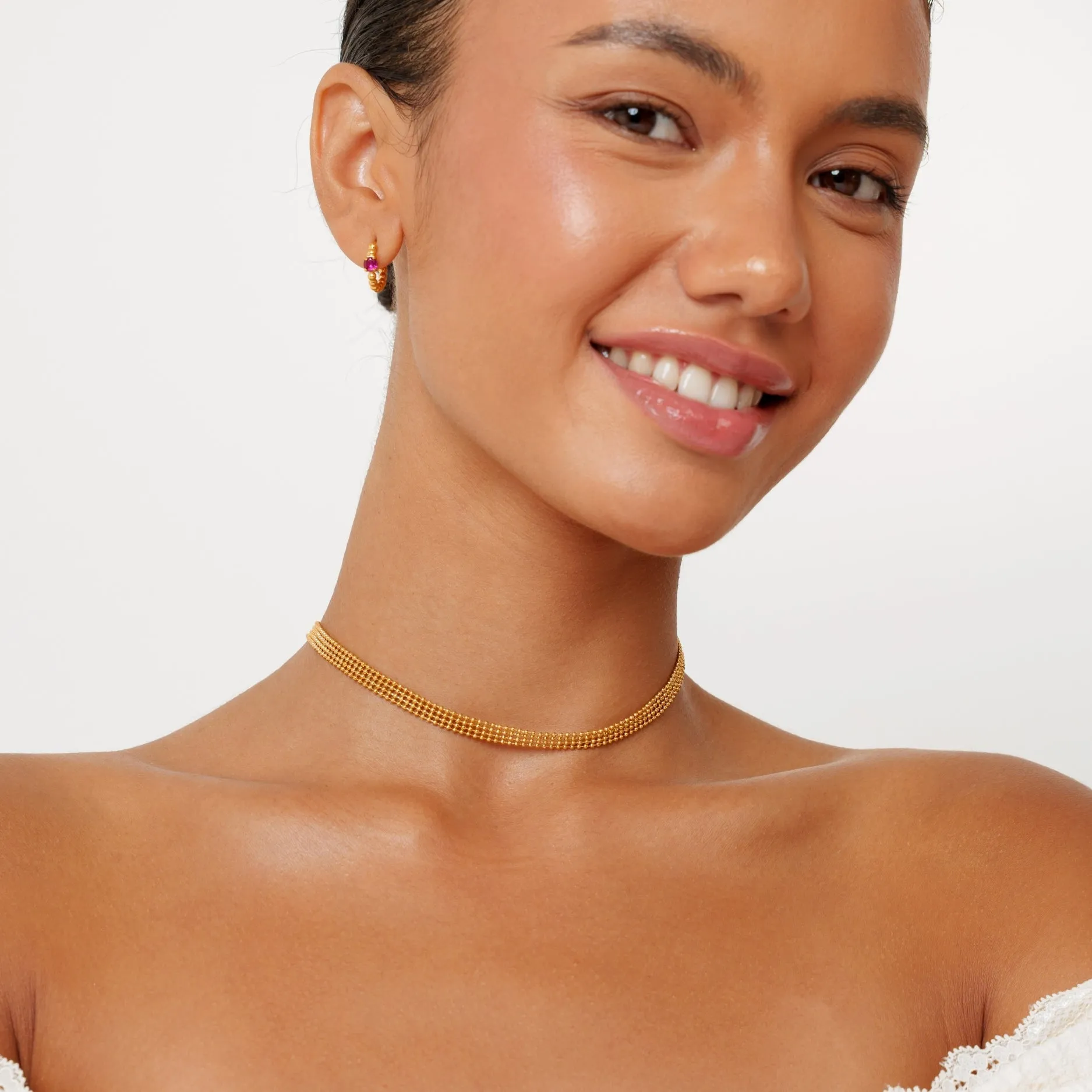 Golden Mesh Choker sold by Atolea product image thumbnail 4