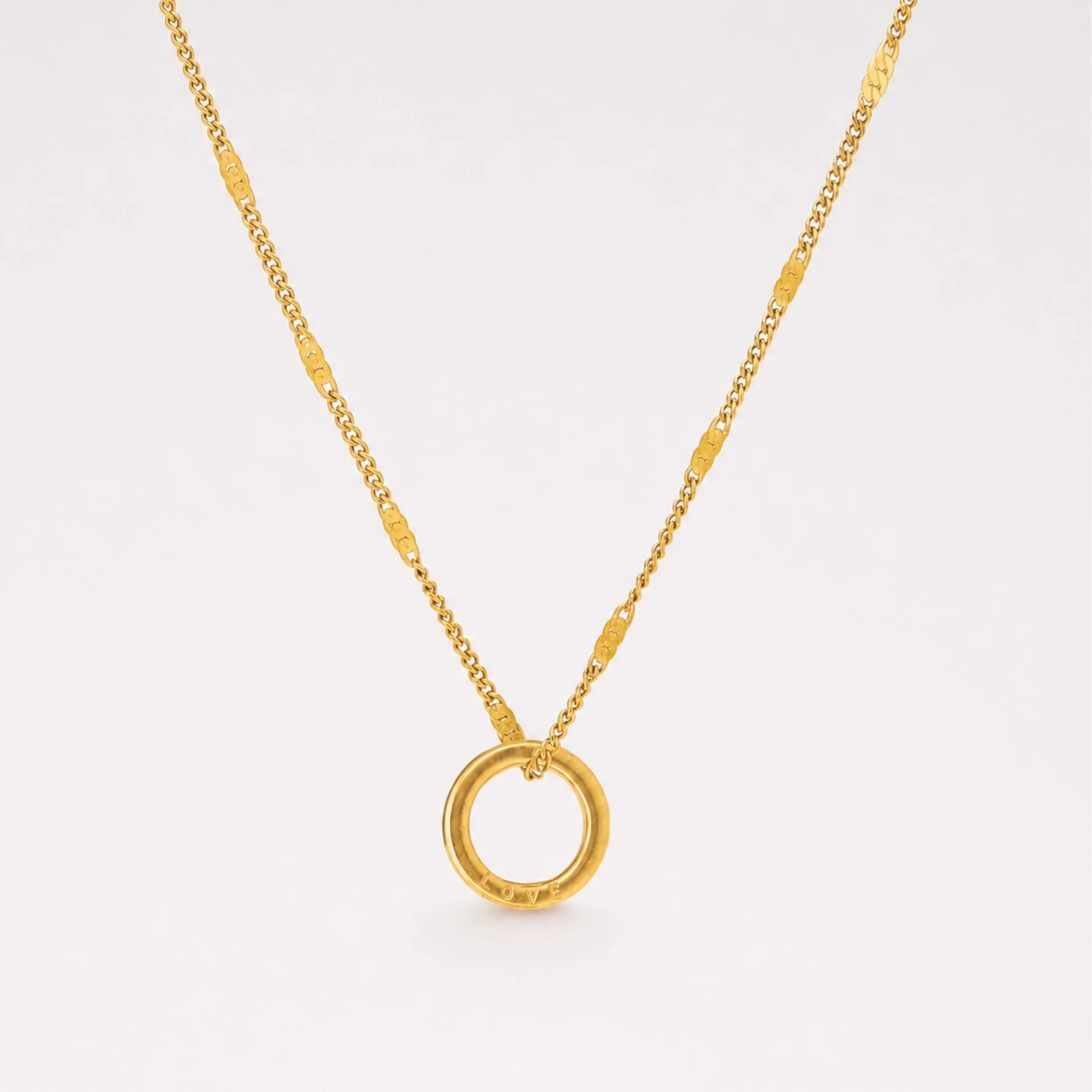 Engravable Ring Necklace sold by Atolea product image thumbnail 2