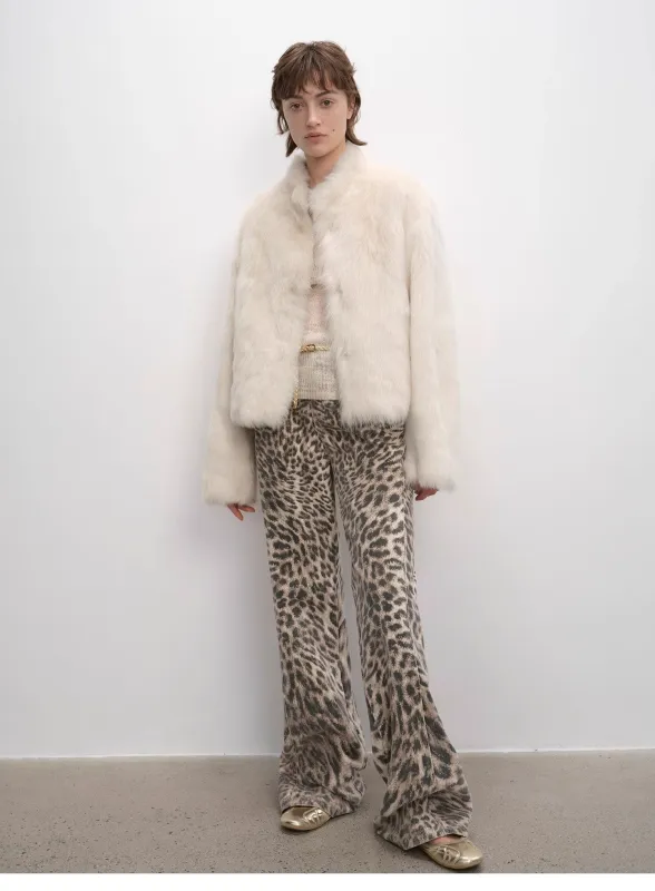 "Healing Eros" casual stand-up collar short Tuscan sheepskin fur coat winter sold by Firelady Fur