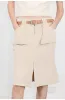 "Postcard Memory" Retro corduroy design front slit workwear fishtail skirt sold by Firelady Fur