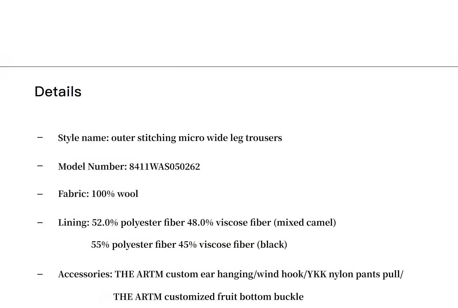 Worsted wool commuter classic drapey raw edge loose straight wide-leg pants sold by Firelady Fur product image thumbnail 4