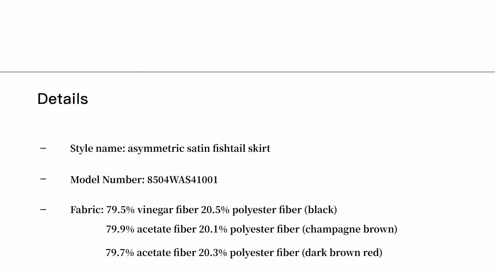 Women's Acetate Fishtail Skirt sold by Firelady Fur product image thumbnail 4