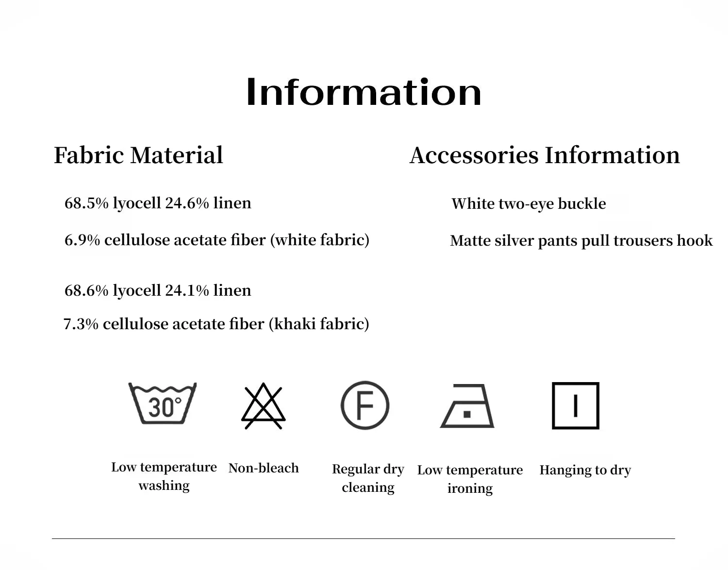 Tencel linen workwear style wide-leg casual pants"Rhythm in the Same Frequency" sold by Firelady Fur product image thumbnail 4