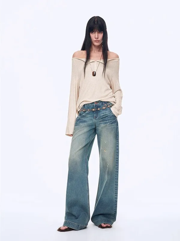 "Fashion Law" Casual One-shoulder Raglan Sleeve T-shirt Top sold by Firelady Fur