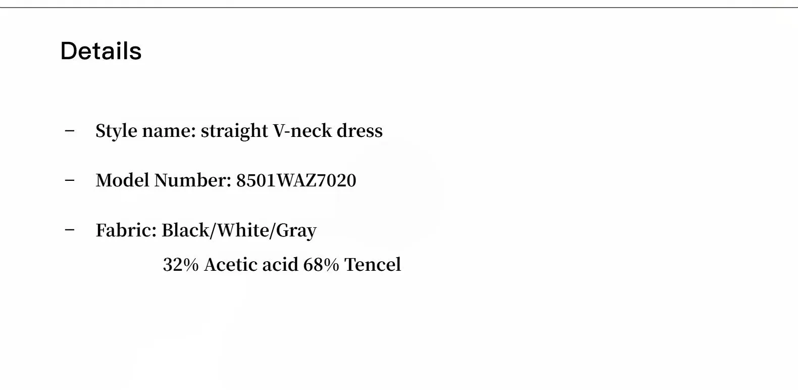 Elegant and intellectual triacetate Tencel blended skin-friendly transparent splicing design V-neck dress sold by Firelady Fur product image thumbnail 4