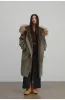 “Manchester City old story” Winter Loose Long Hooded Parka sold by Firelady Fur