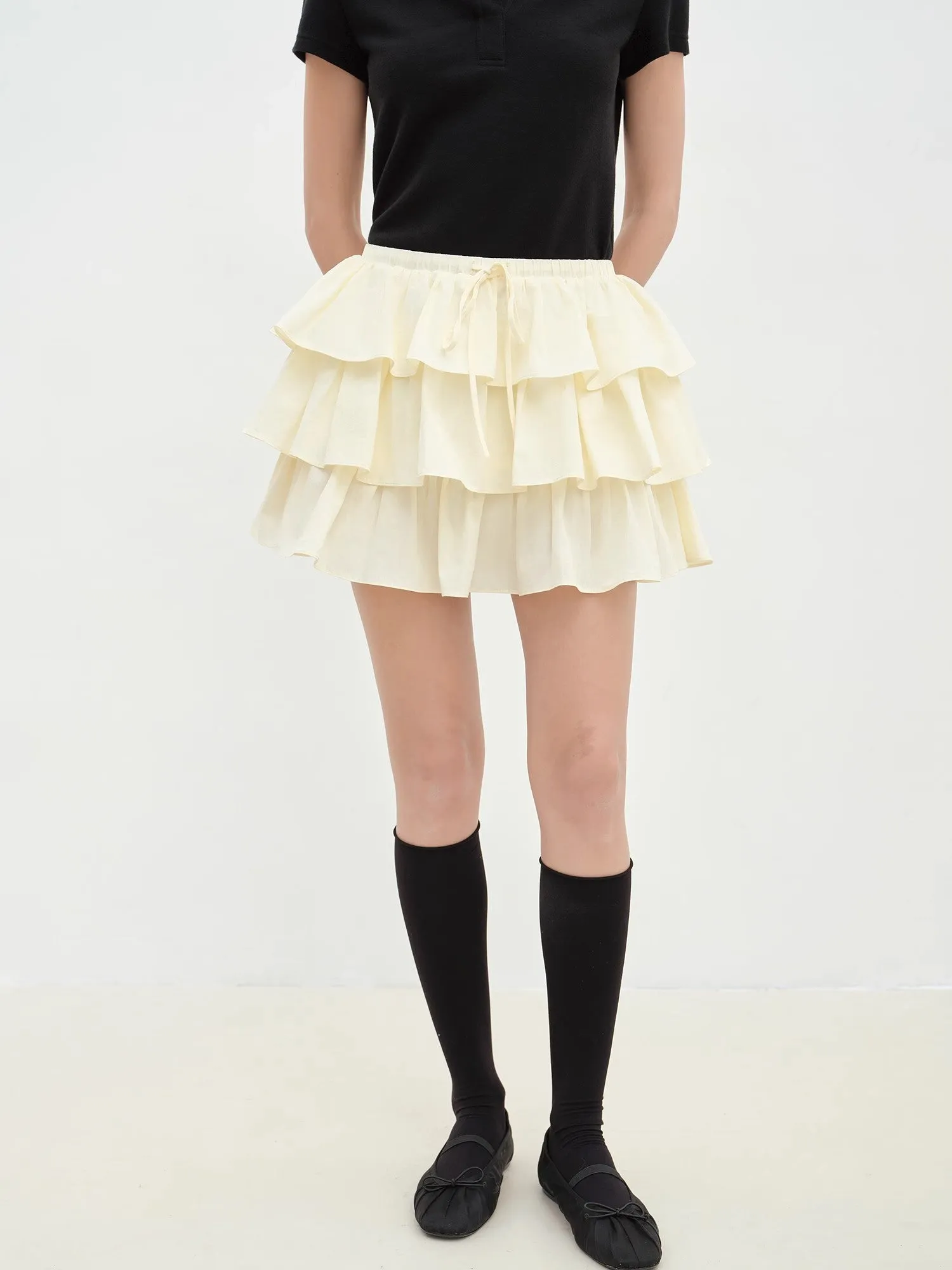 "Blueberry Cream" pure cotton anti-exposure lace cake skirt skirt sold by Firelady Fur product image thumbnail 5