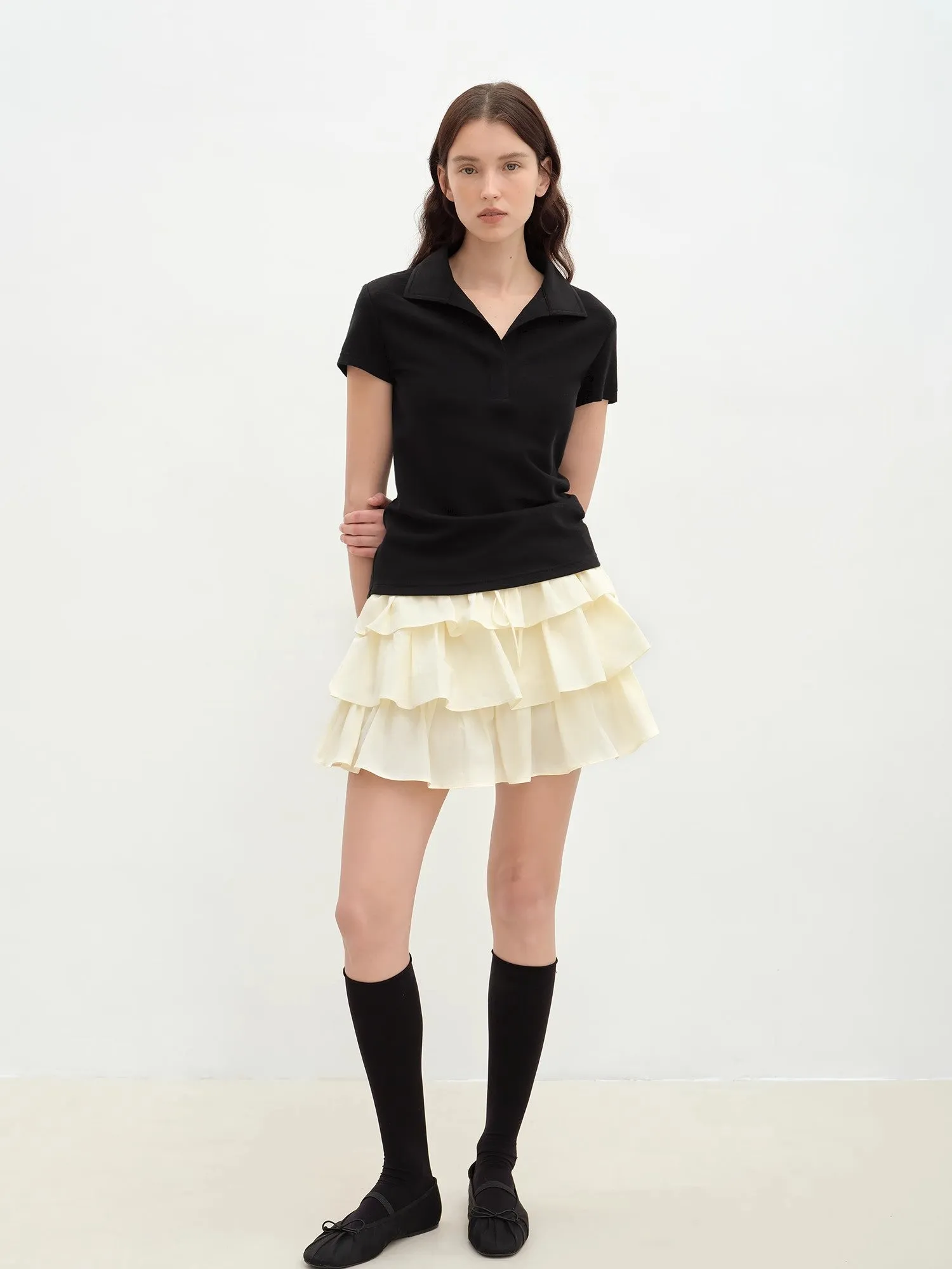 "Blueberry Cream" pure cotton anti-exposure lace cake skirt skirt sold by Firelady Fur